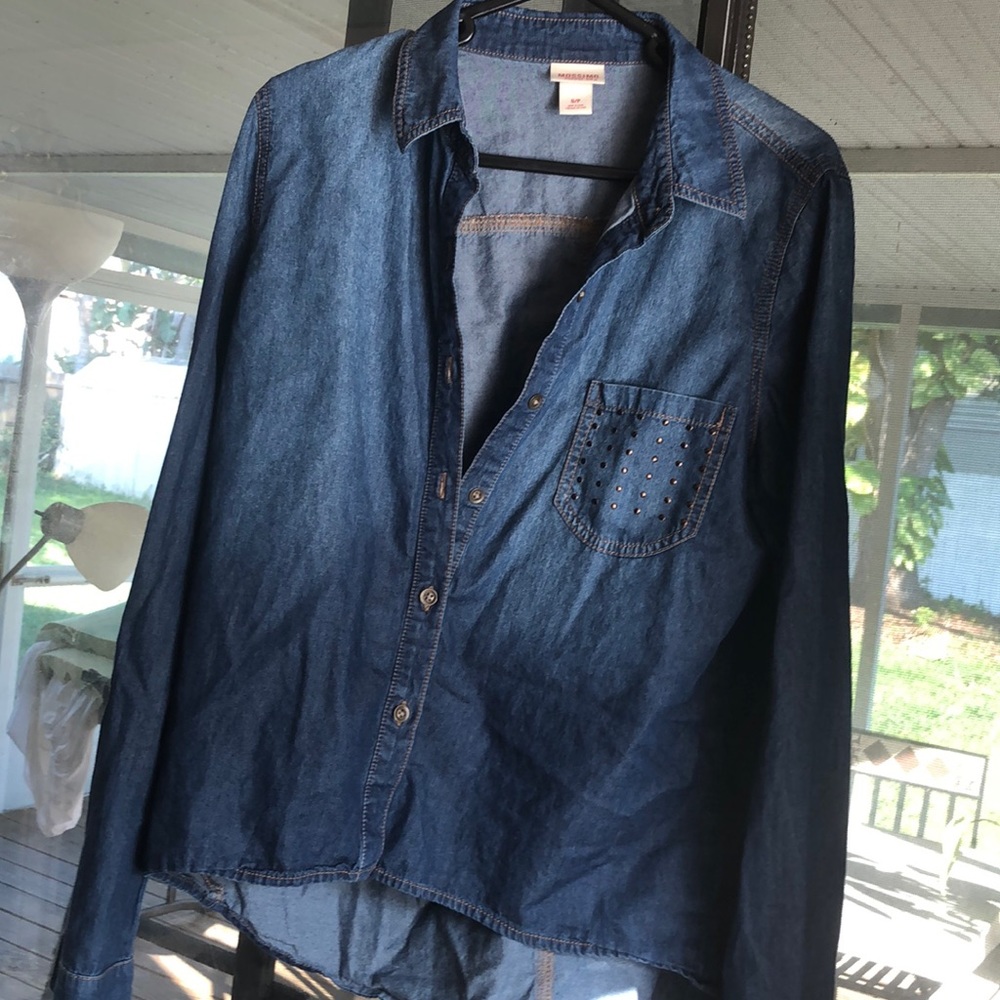 Denim button up shirt